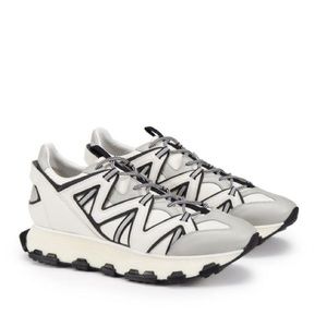 LANVIN Lightning Runner Sneaker, White/Grey